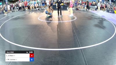 215 lbs Cons 32 #2 - Layne O'Neil, MI vs Malachi Lorne, OK