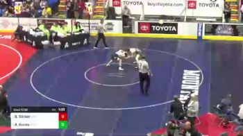 110 lbs Quarterfinal - Brady Slicker, Hickory vs Aiden Kunes, Central Mountain