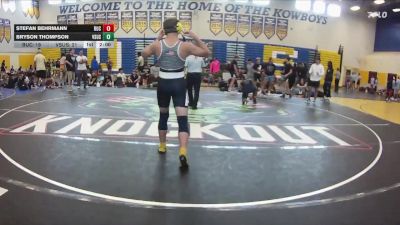 157 lbs Round 3 (8 Team) - Bryson Thompson, VSUS Athletics RTC vs Stefan Behrmann, Buchholz