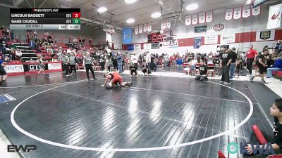 84-88 lbs Rr Rnd 2 - Lincoln Baggett, Grove Takedown Club vs Gage Caudill, Grove Takedown Club