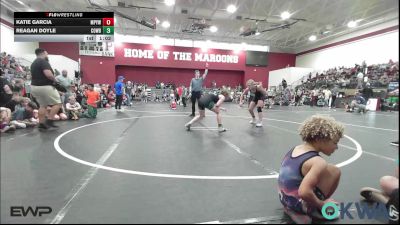 126 lbs Rr Rnd 3 - Katie Garcia, Mannford Pirate Youth Wrestling vs Reagan Doyle, Cowboy Wrestling Club