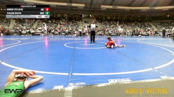 55 lbs Round Of 32 - Krew Eylicio, Juggernaut Wrestling Club vs Caleb Boyd, Harrah