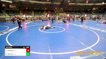 145 lbs 3rd Place - Daniel Jackson, Southern Illinois Bulldogs Wrestling Club vs Mihai Necula, Level Up