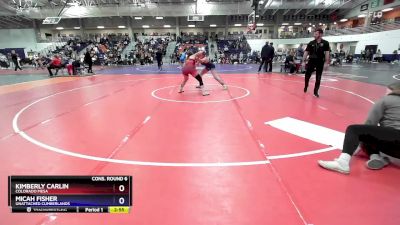 160 lbs Cons. Round 6 - Kimberly Carlin, Colorado Mesa vs Micah Fisher, Unattached Cumberlands