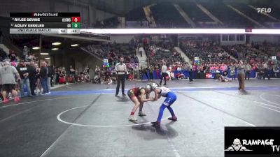 65 lbs 2nd Place Match - Aizley Kessler, Greater Heights vs Rylee Devine, Hoisington Jr Cardinal Wrestling Club