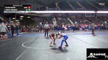 65 lbs 2nd Place Match - Aizley Kessler, Greater Heights vs Rylee Devine, Hoisington Jr Cardinal Wrestling Club