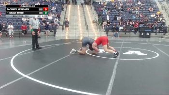 133 lbs Quarterfinal - Zachary Keinonen, Southern Oregon vs Isaiah Rubio, Life University