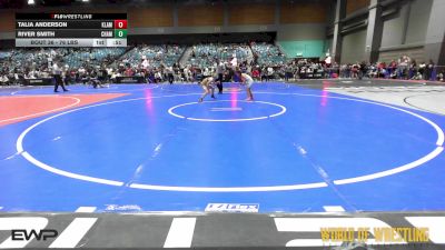 76 lbs Consi Of 8 #1 - Talia Anderson, Klamath Basin Warriors vs River Smith, Champions Wrestling Club