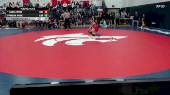 125 lbs Champ. Round 1 - Ophelia Wise, Ilwaco (Girls) vs Nadia Winn, Steilacoom (Girls)