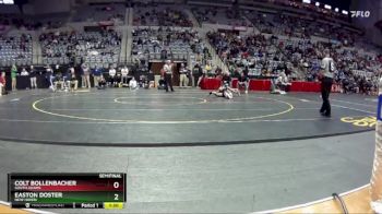 144 lbs Semifinal - Easton Doster, New Haven vs Colt Bollenbacher, South Adams