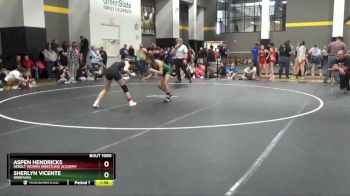 106 lbs Cons. Round 2 - Sherlyn Vicente, Nebraska vs Aspen Hendricks, Sebolt Women Wrestling Academy