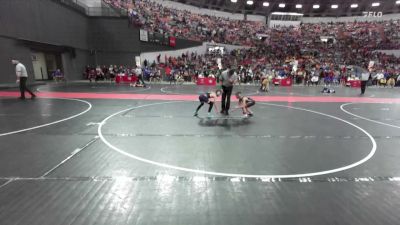 75 lbs Cons. Round 2 - Tristan Morin, Winneconne Youth Wrestling vs Weston Russell, Kettle Moraine Wrestling Club