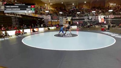 144 lbs Semifinal - Logan Courtois, Pomona_West Franklin Hs vs Reid Griffiths, Herington Hs