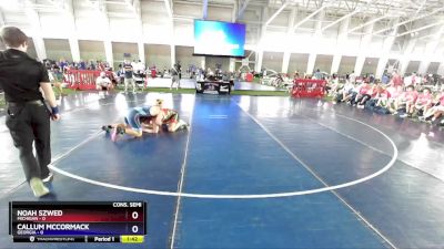 157 lbs 2nd Wrestleback (8 Team) - Noah Szwed, Michigan vs Callum Mccormack, Georgia