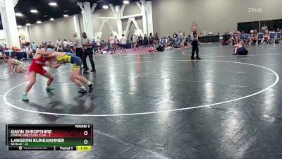 138 lbs Round 3 (8 Team) - Gavin Shropshire, Foxfire Wrestling Club vs Langdon Klinkhammer, SD Blue