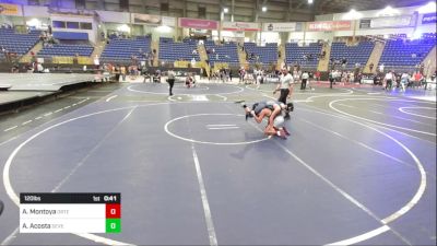 120 lbs Consi Of 16 #2 - Angelo Montoya, Ortega Middle School vs Aiden Acosta, Severance Middle School