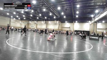 125 lbs 3rd Place - Addison Hartley, Florida Phoenix vs Jada Williams, Mayhem Wrestling Club