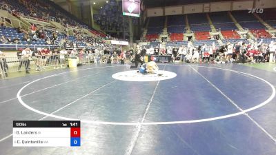 120 lbs Cons 8 #1 - Gavin Landers, IA vs Czar Quintanilla, WA