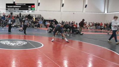132 lbs Consi Of 8 #2 - Elijah Obisesan, Hall vs Michael Cruz, New Milford