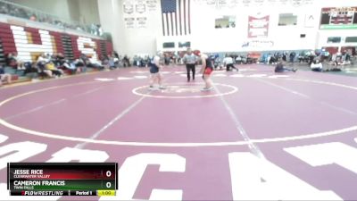 138 lbs Cons. Round 7 - Jesse Rice, Clearwater Valley vs Cameron Francis, Twin Falls