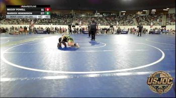 80 lbs Consi Of 8 #1 - McCoy Powell, All American Wrestling vs Maddox Henderson, Standfast