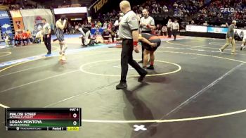 190 Class 3 lbs Semifinal - Malosi Sosef, McDonald County vs Logan Montoya, Helias Catholic