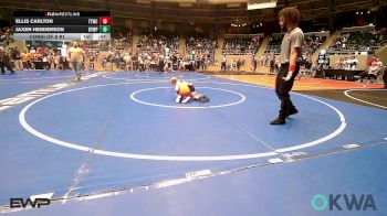 52 lbs Consi Of 8 #1 - Ellis Carlton, Team Tulsa Wrestling Club vs Jaxen Henderson, Beggs Youth Wrestling Program