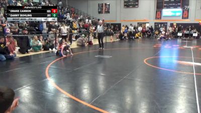 PW-12 lbs Cons. Semi - Drake Cannon, Hawkeye Wrestling Academy vs Danny Bohling, Jesup Mat Club