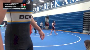 JV-27 lbs Round 3 - Aiden Wulfekuhle, West Delaware, Manchester vs Jackson Silhanek, Benton Community