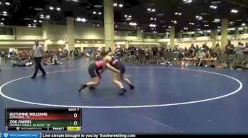 152 lbs Round 2 (10 Team) - Autumne Williams, Queen Bees vs Zoe Parris, Charlie`s Angels- GA Black
