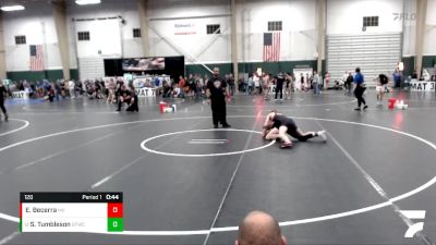 120 lbs Cons. Semi - Seth Tumbleson, St. Francis Wrestling Club vs Eli Becerra, Missouri Valley