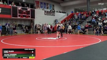 145 lbs Cons. Round 2 - Zoey Gliem, Baxter vs Olivia Hansen, Clear Creek-Amana