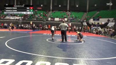 6-7A 138 1st Place Match - Aenaya Vines, Thompson HS vs Jessica Cook, Sparkman