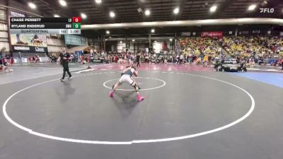 100 lbs Quarterfinal - Ryland Enderud, Dickinson Wrestling Club vs Chase Perrett, Lyons Den