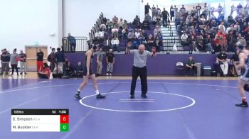 106 lbs 3rd Place - Drew Simpson, Delaware Milita vs Mason Buckler, St Marys Ryken