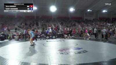 105 lbs Semis - Ella Neibert, Braves Wrestling Club vs Zoey Dodgers, Izzy Style Wrestling