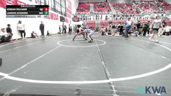 132 lbs Consi Of 4 - Jordan Williams, Cowboy Wrestling Club vs Landon Achziger, Choctaw Ironman