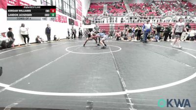 132 lbs Consi Of 4 - Jordan Williams, Cowboy Wrestling Club vs Landon Achziger, Choctaw Ironman