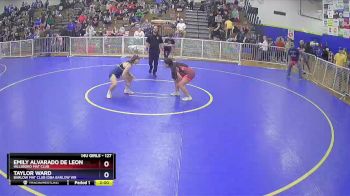 127 lbs Round 1 - Emily Alvarado De Leon, Hillsboro Mat Club vs Taylor Ward, Barlow Mat Club (DBA Barlow Wr