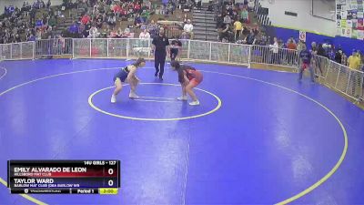 127 lbs Round 1 - Emily Alvarado De Leon, Hillsboro Mat Club vs Taylor Ward, Barlow Mat Club (DBA Barlow Wr