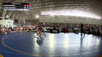 88 lbs Parker Wingen, South Dakota vs Jonah Martinez, Indiana Blue