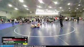 132 lbs Cons. Round 3 - Hadlie Hood, Bonneville Wrestling Club vs Kiiaana Gavere, Legends Of Gold Las Vegas