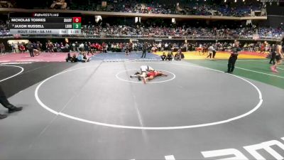 5A 144 lbs Semifinal - Jaxon Russell, Lubbock vs Nicholas Torres, Mission Sharyland