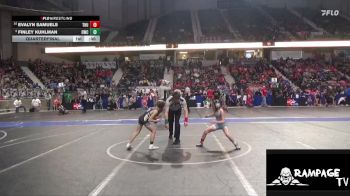 60 lbs Quarterfinal - Evalyn Samuels, Thunderbird vs Finley Kuhlman, Oakley Wrestling Club