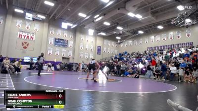 165 lbs Champ. Round 2 - Noah Compton, Independence vs Israel Anbers, Spain Park
