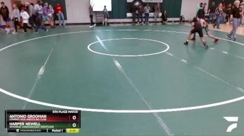 110 lbs 5th Place Match - Antonio Grooman, Cowboy Kids Wrestling Club vs Harper Newell, Wyoming Underground Wrestling