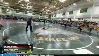 50 lbs Cons. Round 3 - William Neiman, Spearfish Youth Wrestling vs Winston Butcher, Windy City Wrestlers