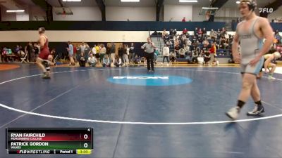 184 lbs Champ. Round 1 - Patrick Gordon, Wilkes vs Ryan Fairchild, Muhlenberg College