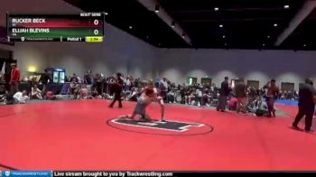 138 lbs Cons. Round 2 - Rucker Beck, SC vs Elijah Blevins, VA
