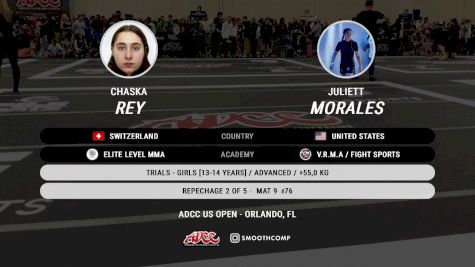 Chaska Rey vs Juliett Morales 2025 ADCC Orlando Open/Youth Trials